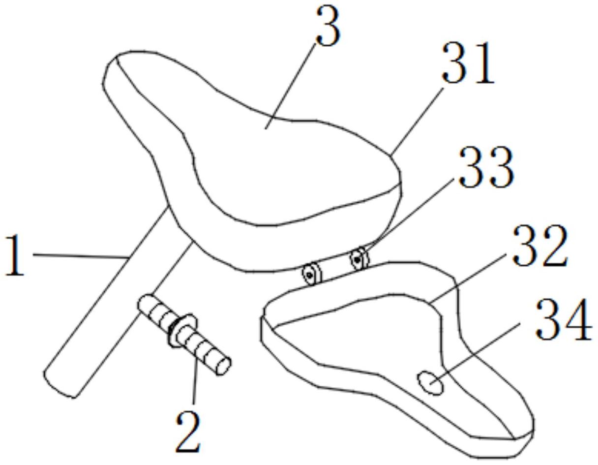 一种防磨损自行车鞍座