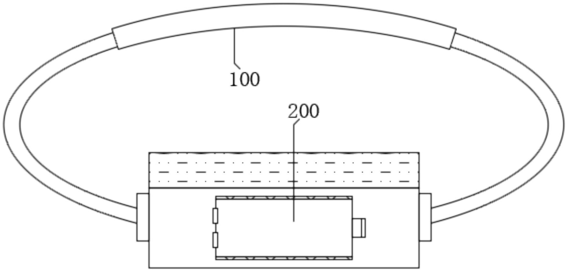 一种夜跑用LED照明计时表