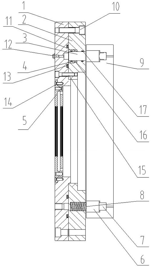 一种轴承轴向加载及力测量装置